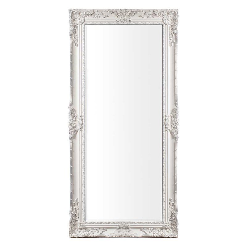 GALLERY Hampshire Rectangular Leaner/Floor Mirror Cream