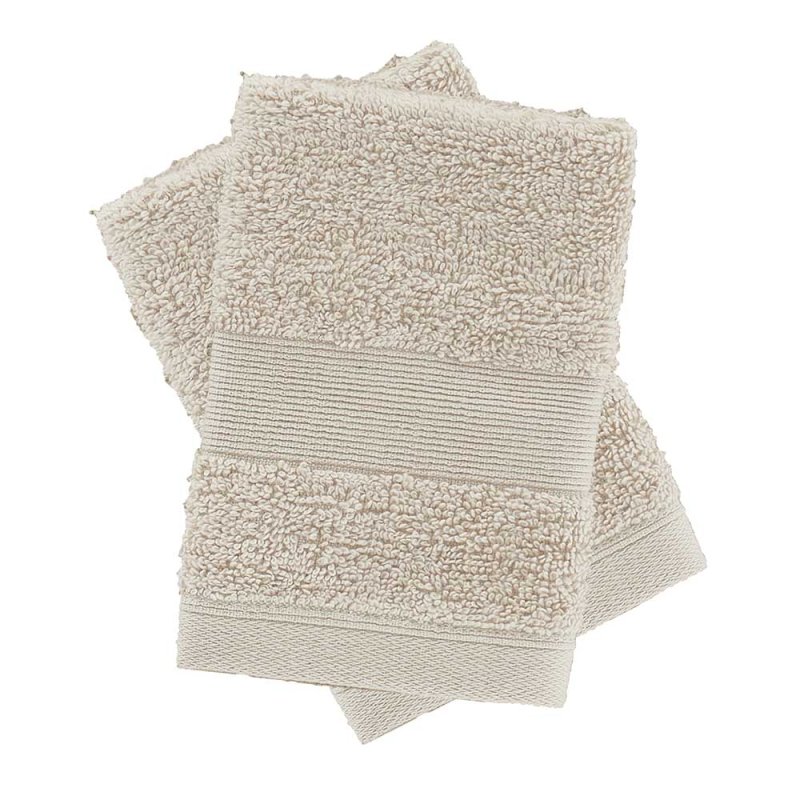 CATHERINE LANDSFIELD Antibacterial Facecloth Natural (Pack Of 2)
