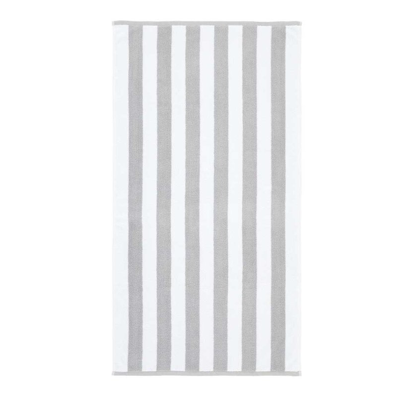 BIANCA Reversible Stripe Jacquard Hand Towel Grey