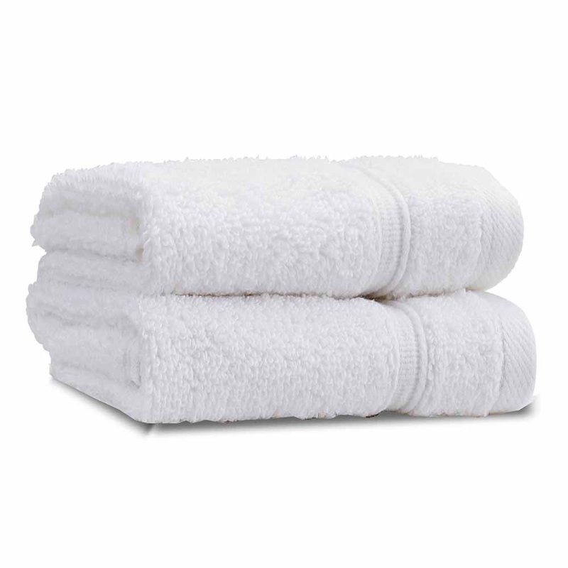 CATHERINE LANDSFIELD Zero Twist Facecloth White (Pack of 2)