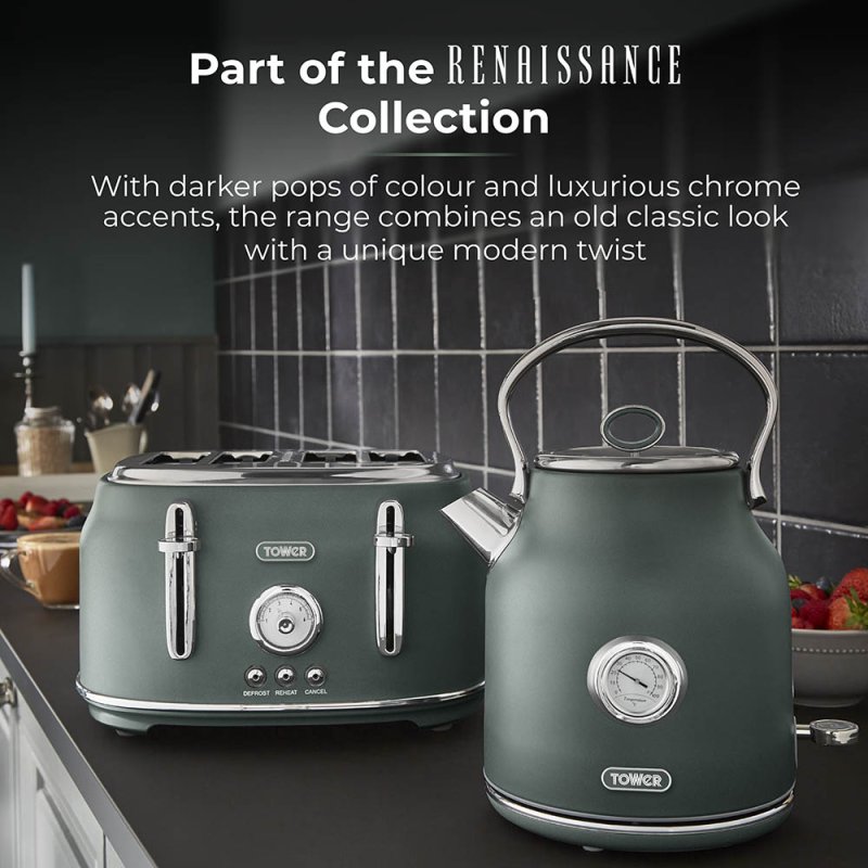 Green Kettle The Range Kettles And Toasters DE'LONGHI Argento