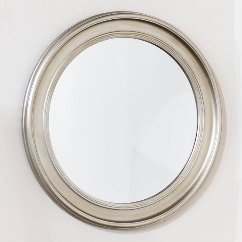 Emiline Round Wall Mirror Champagne