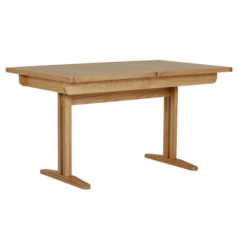 Rive 4-6 Person Rectangular Extending Dining Table Oak