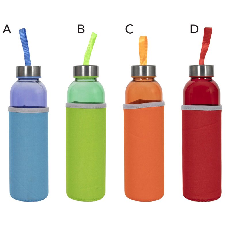 Glass Bottle With Sleeve (Choice of 4)