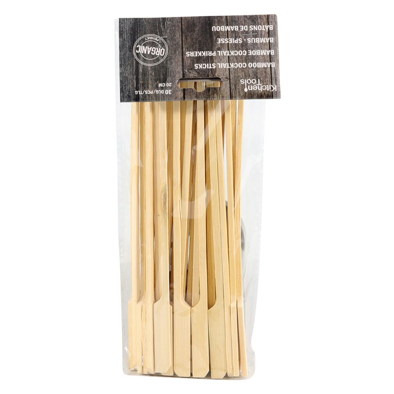 Bamboo Cocktail Sticks 20cm (30 Pieces)