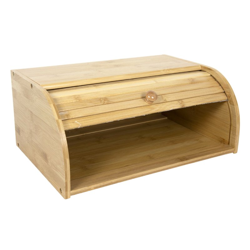 Bread Bin With Roller Shutter Light Wood