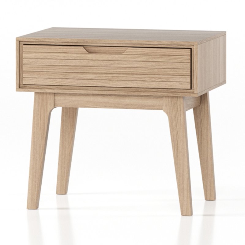Bua 1 Drawer Side Table Natural