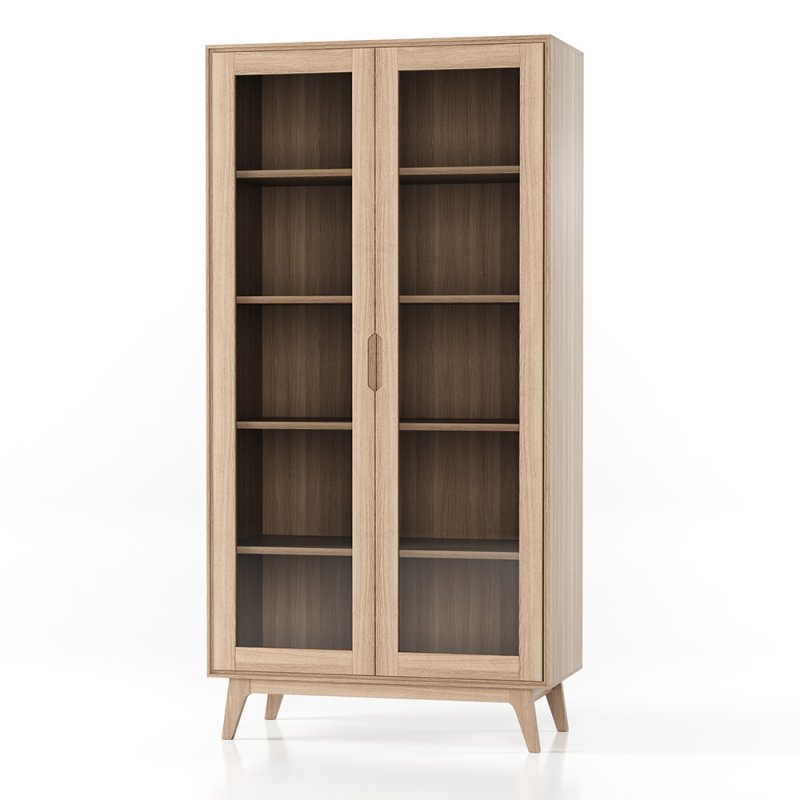 Bua 2 Door Display Cabinet Natural