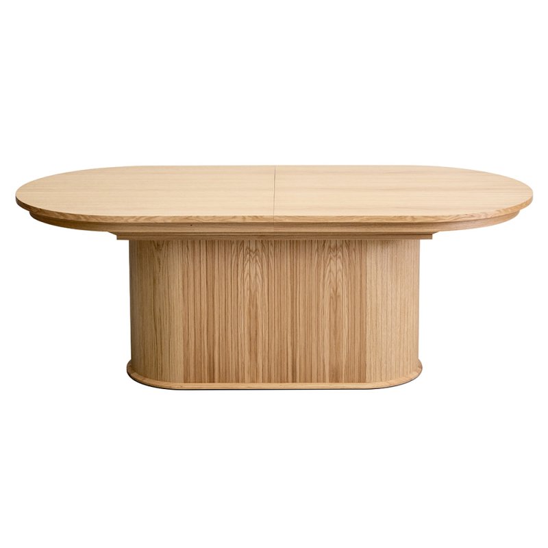 Amie 8-12 Person Oval Extending Dining Table Natural
