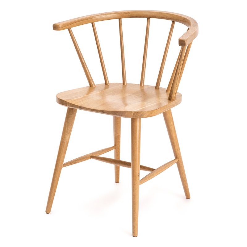 Carla Dining Chair With Spindles Oak