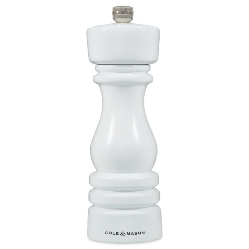 Cole & Mason London Pepper Mill 18cm White