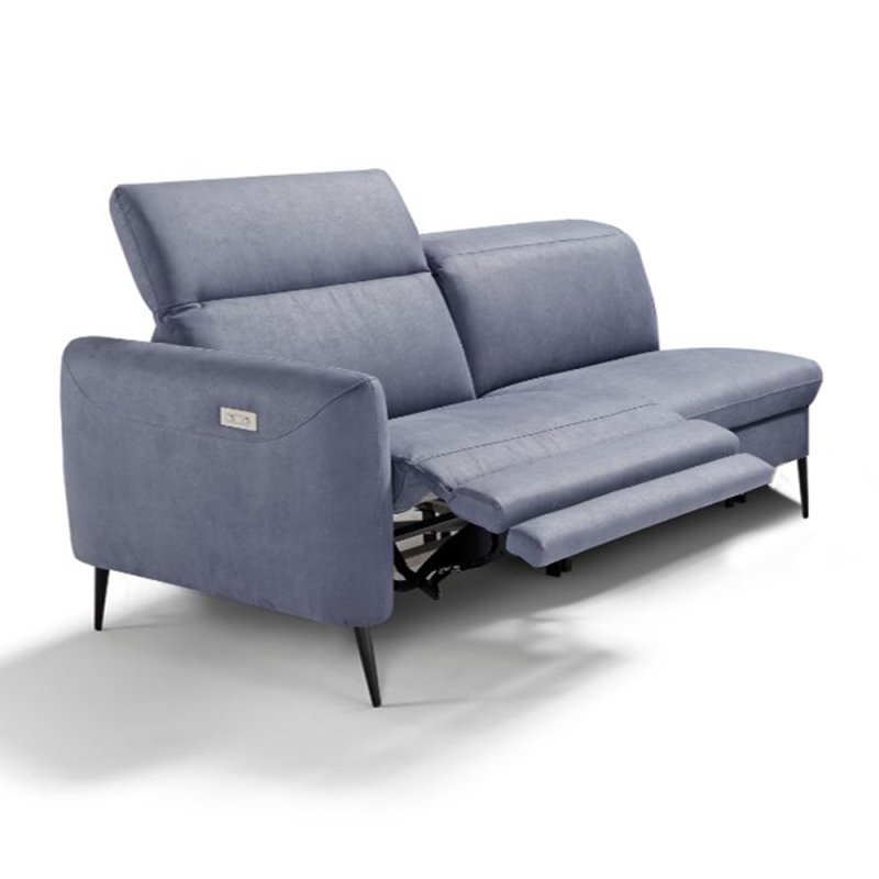Egoitaliano Eiger Modular 2.5 Seater Sofa With 2 Electric Recliners Arm LHF Leather Category B