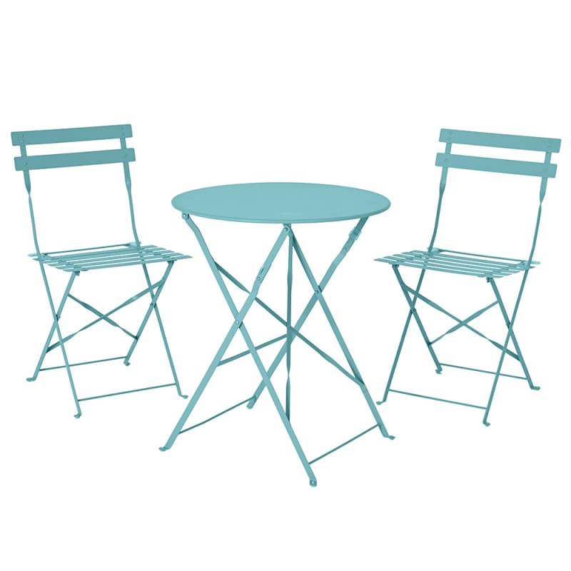 Stockholm 2 Person Bistro Set Blue