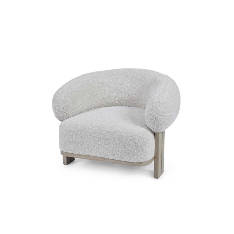 Mindy Brownes Melech Armchair Fabric Ivory