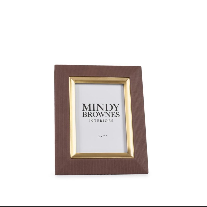 Mindy Brownes Sutera Photo Frame 5" x 7" Brown With Gold