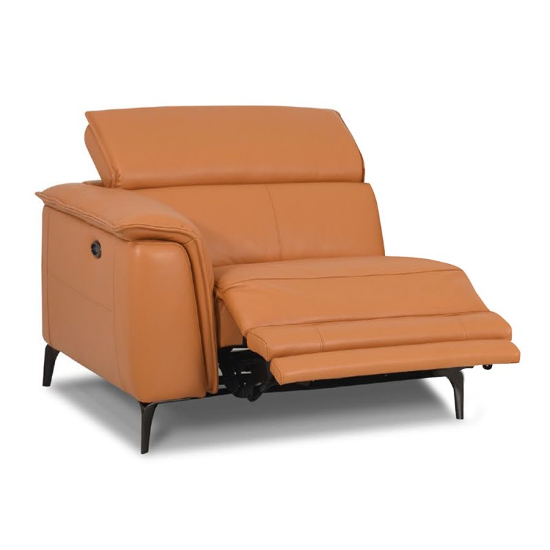 Davos Modular Electric Reclining 1.25 Seater Sofa Arm LHF With USB Port Leather Category 20 BX/NW
