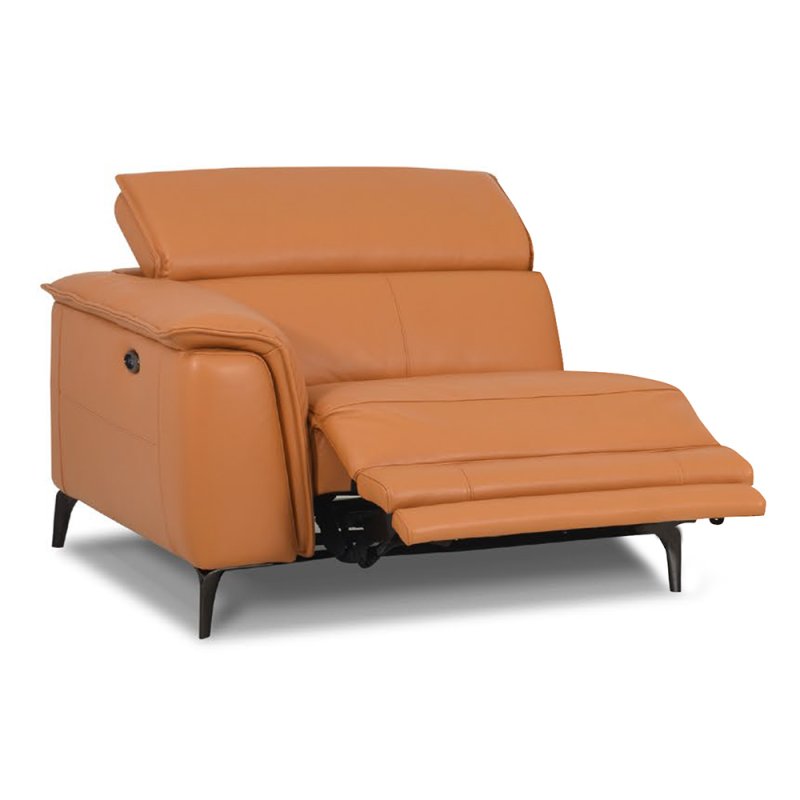 Davos Modular Electric Reclining 1.5 Seater Sofa Arm LHF With USB Port Leather Category 20 BX/NW