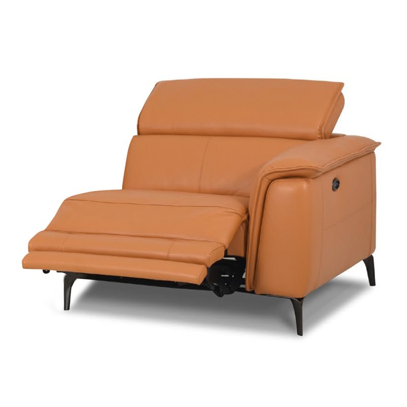 Davos Modular Electric Reclining 1.25 Seater Sofa Arm RHF With USB Port Leather Category 20 BX/NW