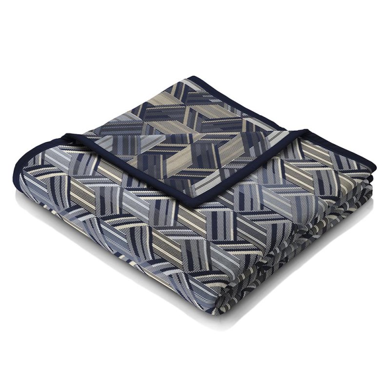 Biederlack Throw 140x180cm Parquet Blue