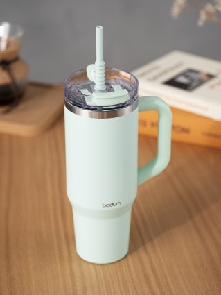 Bodum Vacuum Travel Mug Powder Blue 1.2L