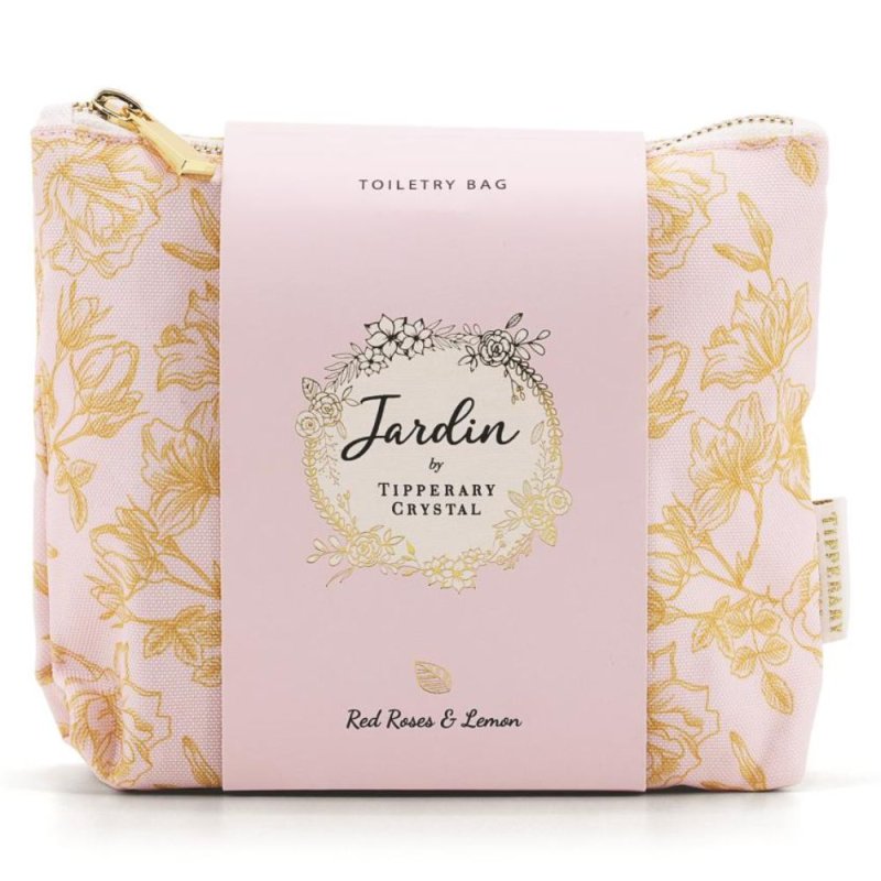 Tipperary Crystal Jardin Red Roses & Lemon Toiletry Bag
