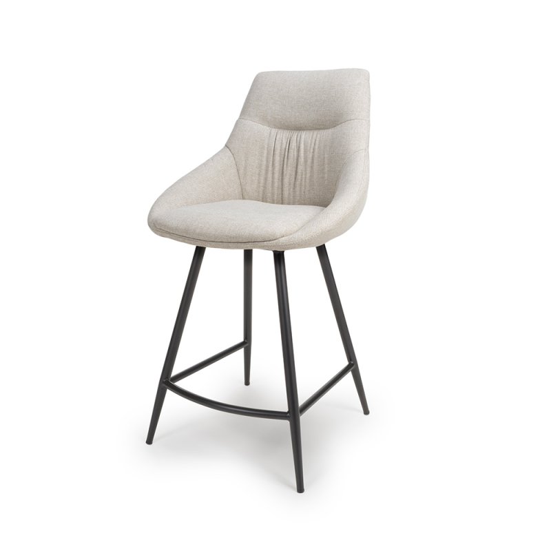 Boden Low Bar Stool Fabric Natural 1