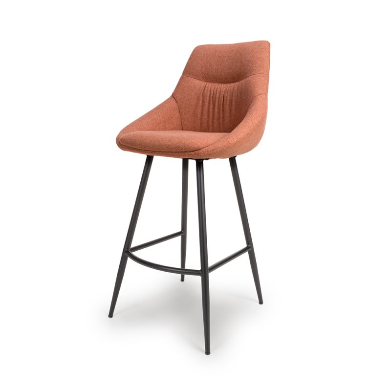 Boden High Bar Stool Fabric Brick 1