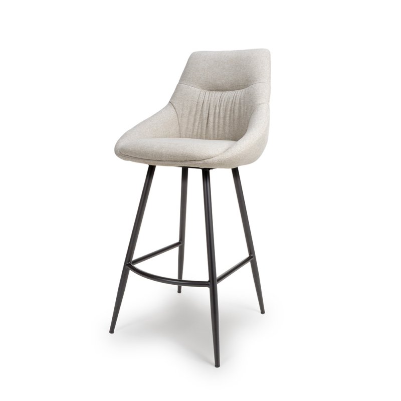 Boden High Bar Stool Fabric Natural 1