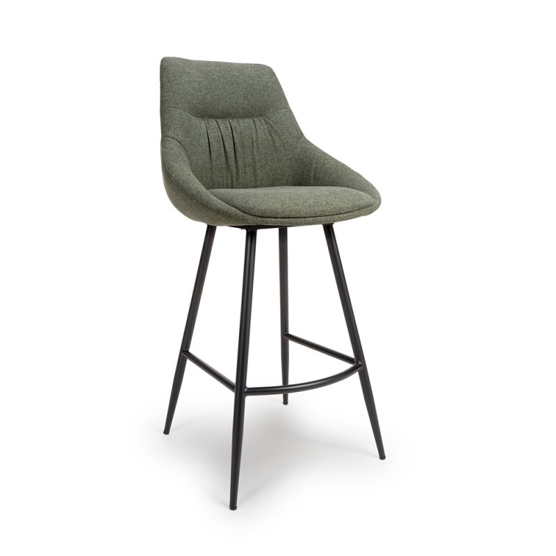 Boden High Bar Stool Fabric Sage 1