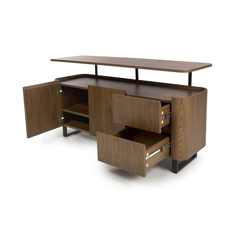 Boston Sideboard Smoked Oak open 1