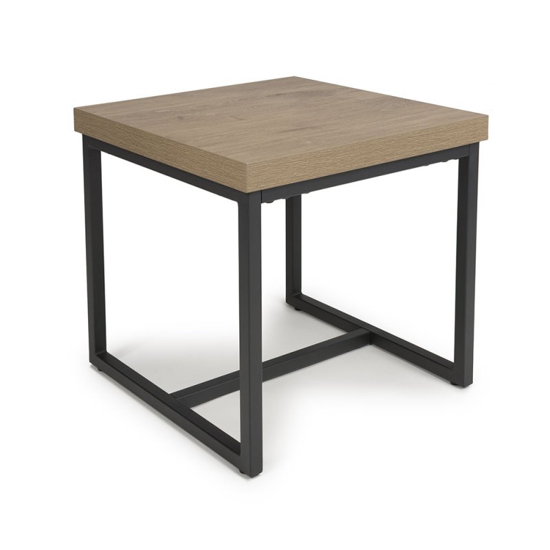 Boston Lamp Table Rustic Oak 1