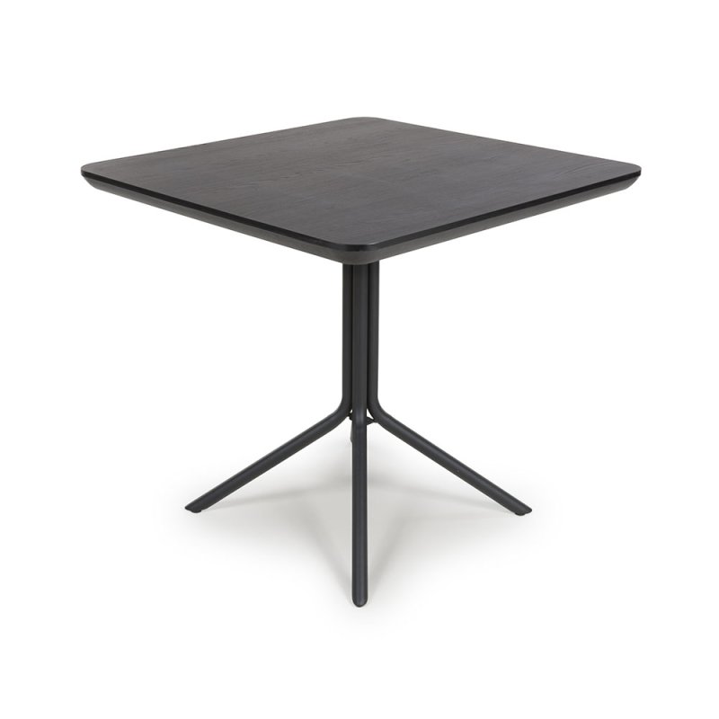 Boston 4 Person Square Dining Table Black 1