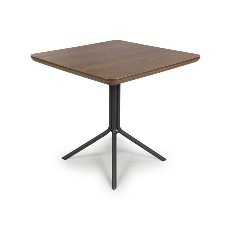 Boston 4 Person Square Dining Table Smoked Oak 1