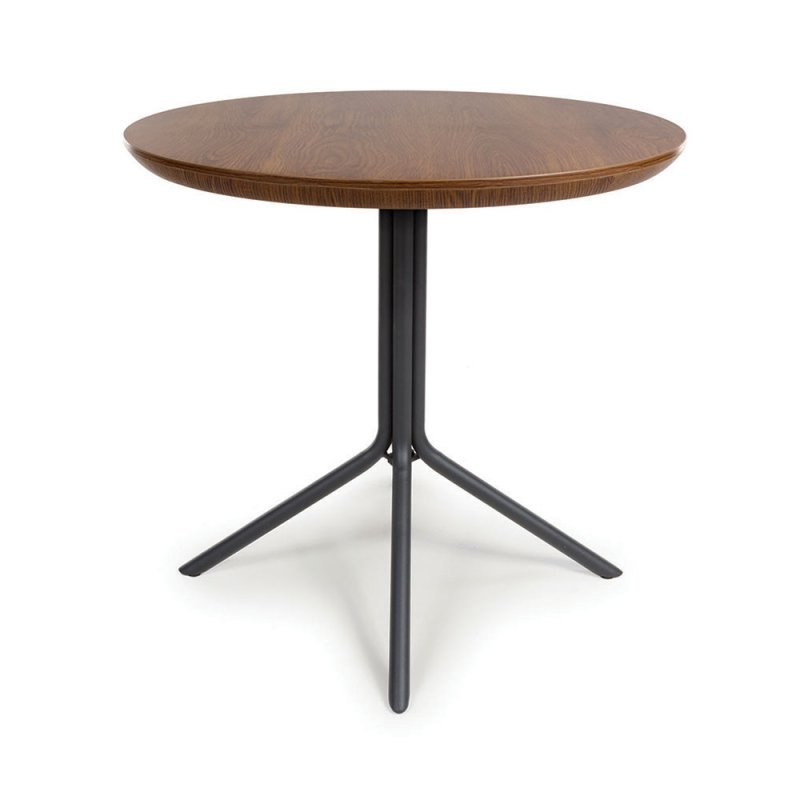 Boston 2 Person Round Dining Table Smoked Oak 1