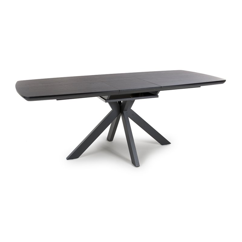 Boston 6-8 Person Extending Dining Table Black 180-200cm 1