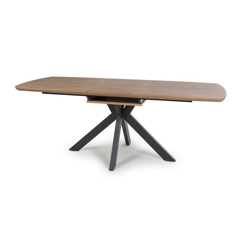 Boston 6-8 Person Extending Dining Table Rustic Oak 180-200cm 1