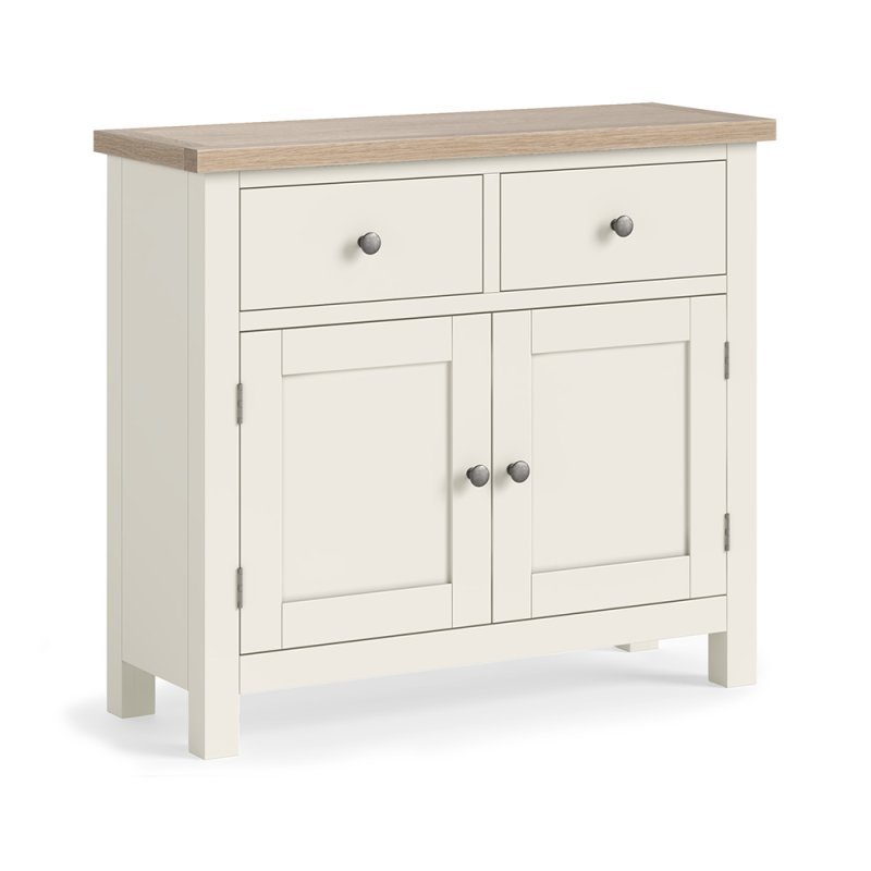 York Medium Sideboard Coconut White - Metal Knobs