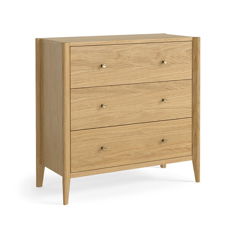 Nice 3 Drawer Chest of Drawers Natural Oak