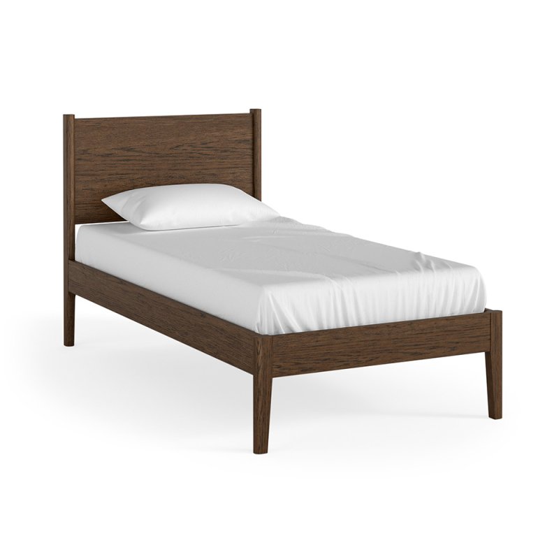 Nice Single (90cm) Bedstead Panelled Dark Oak