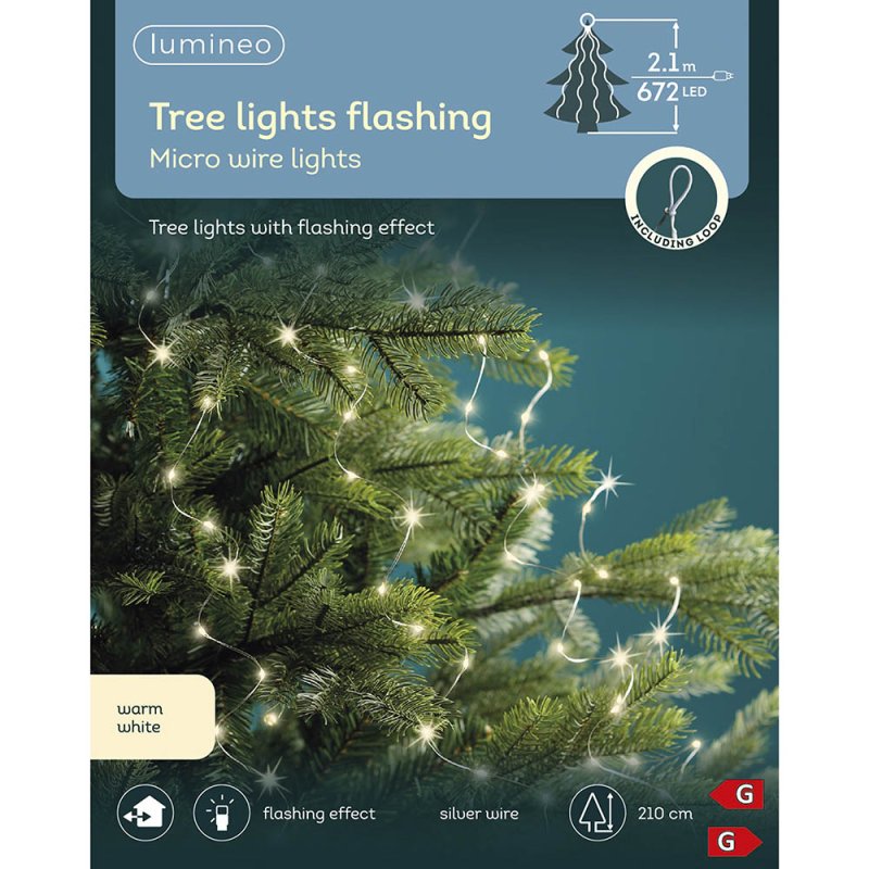 Micro LED Lights Warm White 210cm