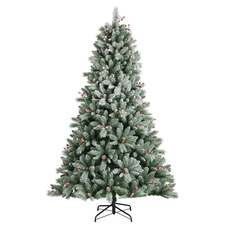 7ft/210cm Windham Frosted Spruce Christmas Tree 