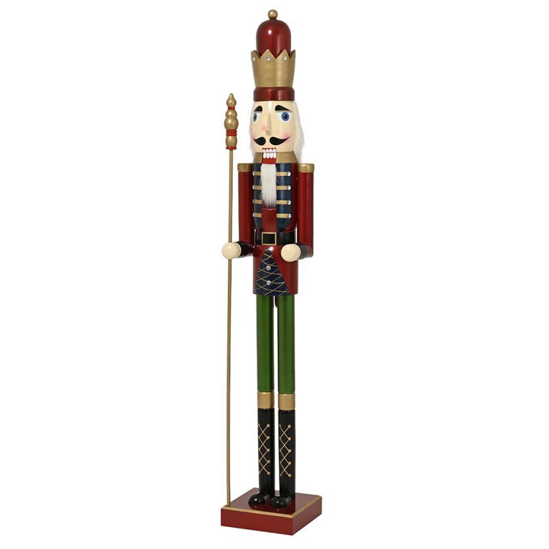 Firwood Nutcracker With Sceptre Red 89cm
