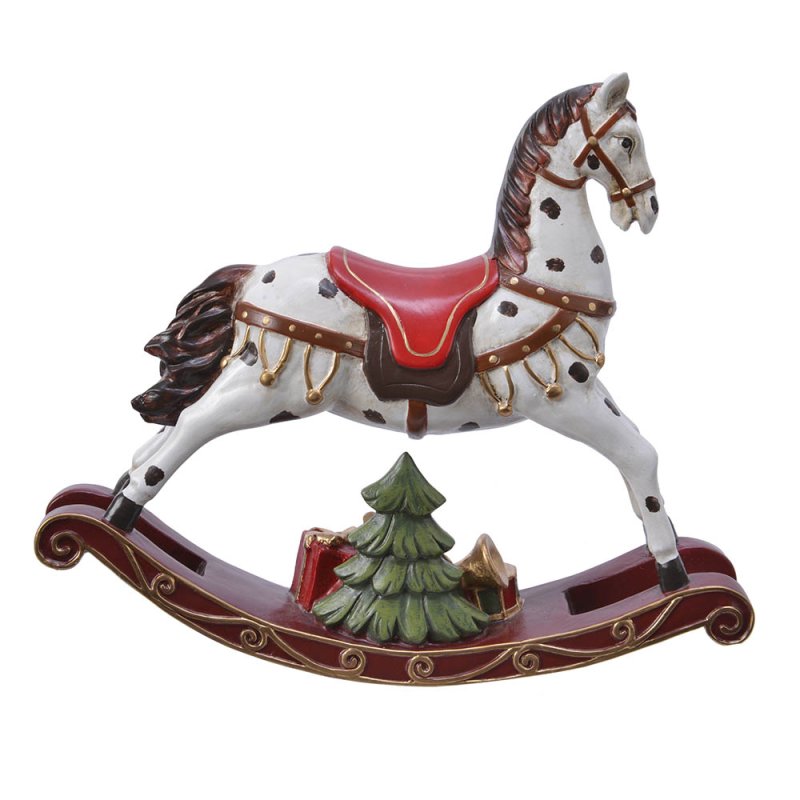 Festive Rocking Horse 18.5cm
