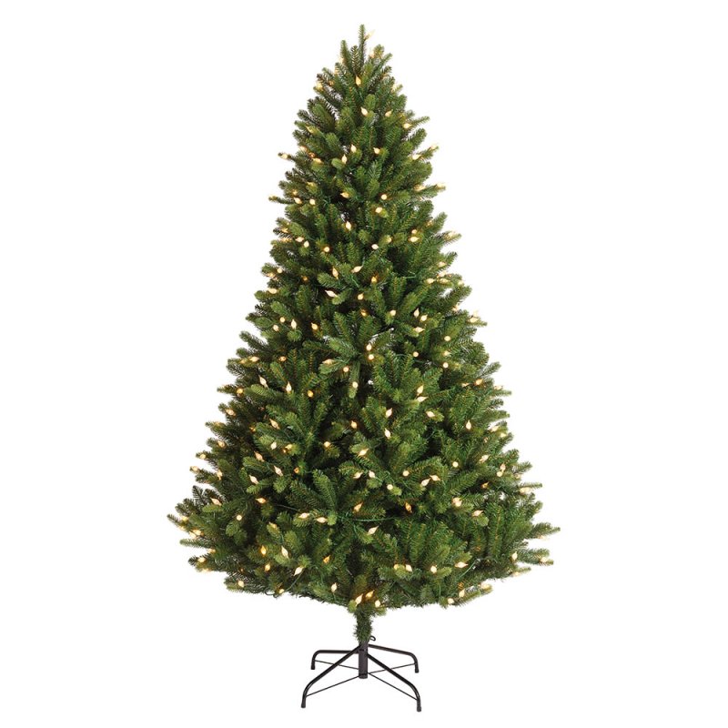 6ft/180cm Bromont Fir Christmas Tree Pre-Lit Green