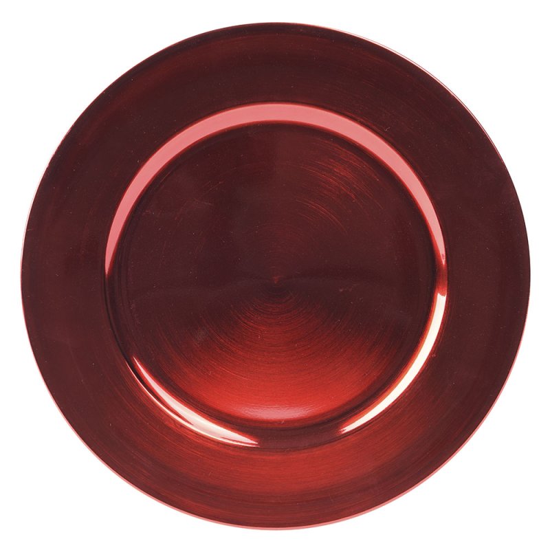Deco Charger Plate Red 33cm 1