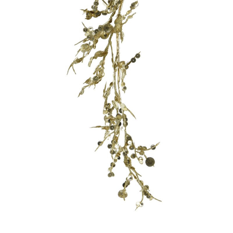 Garland With Glitter Gold 4ft/130cm