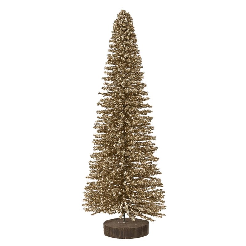 1.3ft/39cm Bamboo Tree With Glitter Gold