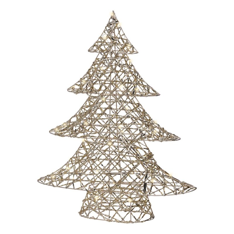 2ft/60cm Micro LED Metal Tree Gold 1