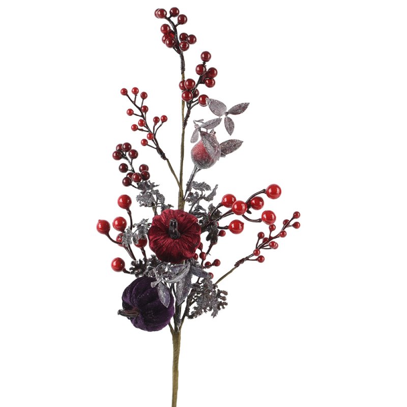 Pumpkin & Fig Spray Red 60cm
