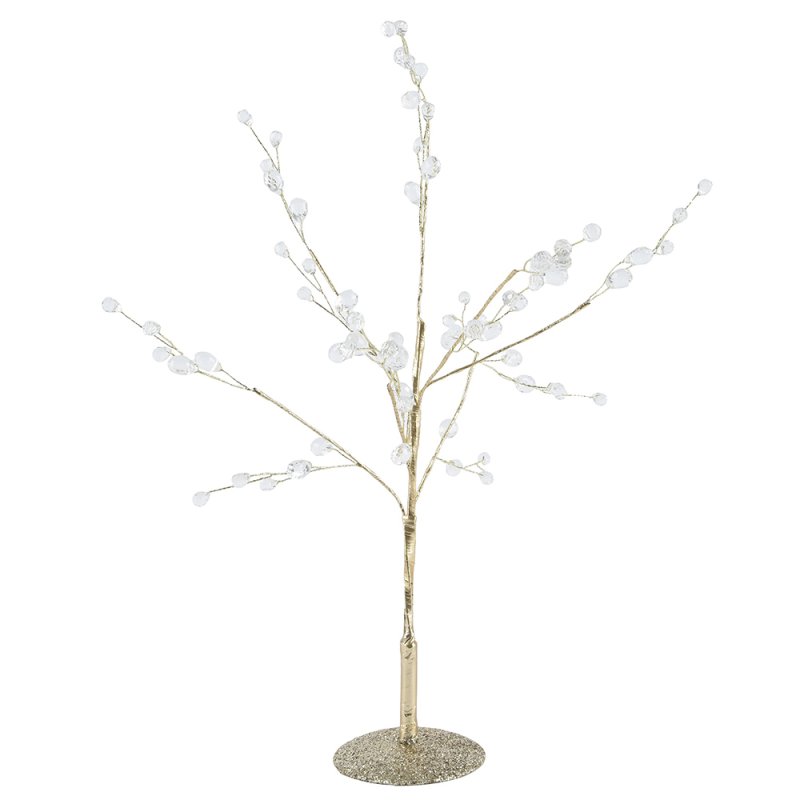 1.3ft/40cm Tree With Acrylic Beads Gold